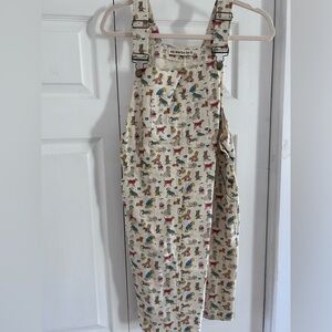 Dog Printed Overall Dress